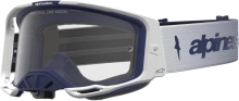 Brýle VISION 8 AMBER, ALPINESTARS (modrá/bílá, čiré plexi) 2027