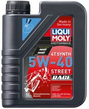 LIQUI MOLY Motorbike 4T Synth 5W-40 Race - plne syntetický motorový olej 1 l