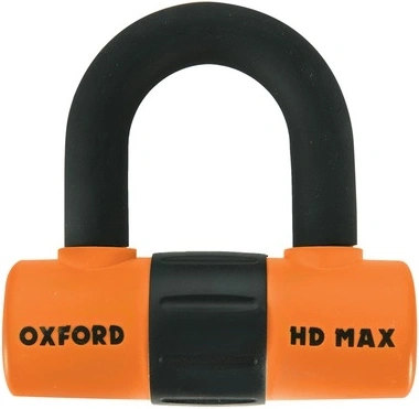 Zámok U profil HD Max, OXFORD (oranžový / čierny, priemer čapu 14 mm)