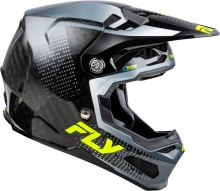 Přilba FORMULA S CARBON, FLY RACING - USA (šedá/hi-vis) (3)