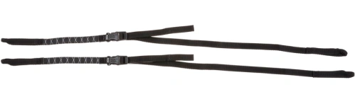Upínací popruh OXFORD Rock strap nastaviteľný - čierna s reflexnými prvkami, šírka 12mm