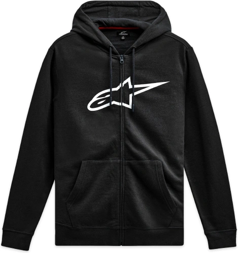 Mikina AGELESS ZIP HOODIE 3, ALPINESTARS (černá/bílá)