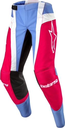 Kalhoty TECHSTAR OCURI, ALPINESTARS (světle modrá/bílá/červená) 2024