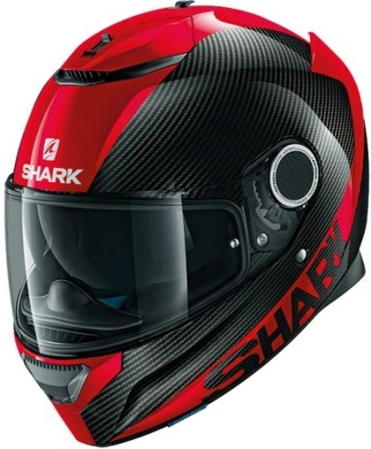Helma na motorku SHARK SPARTAN Carbon1.2 Skin - čierna / červená DRR, veľ. XL (61-62cm)