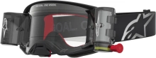 Brýle SUPERTECH FIRMA ROLL-OFF WIDE VISION, ALPINESTARS (černá/stříbrná, čiré plexi a roll-off systém) 2027