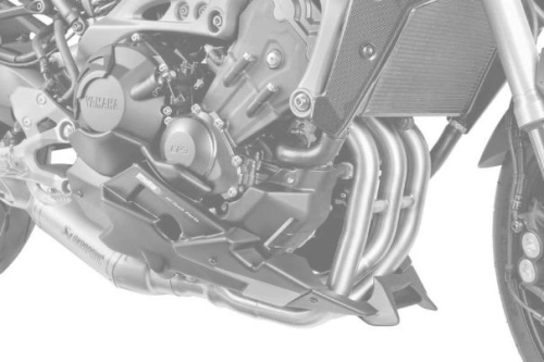 Spojler motora PUIG 7540C karbónový vzhľad vrátane samolepiek