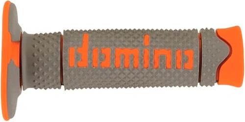 Gripy (offroad) dĺžka 120 mm, DOMINO (šedo-oranžové) M018-153