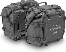 GRT720 Canyon voděodolné boční brašny GIVI, černé, 2x25 litrů, řada GRAVEL-T pro nosiče PL.../PLO..