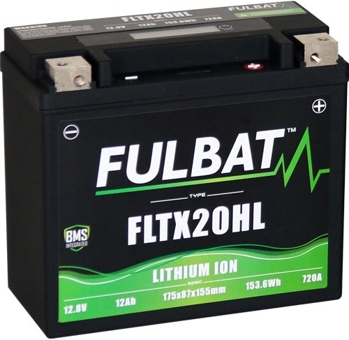 Lítiová batéria LiFePO4 YTX20HL-BS FULBAT 12V, 7Ah, 420A, 1,12 kg, 175x87x130mm nahrádza typy: (CBTX20-BS, CB16-B, CB18-A, C50-N18A-A) M311-027