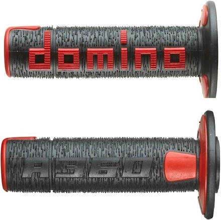 Gripy (offroad) dĺžka 120 mm, DOMINO (čierno-červené) M018-186