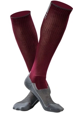 Ponožky RUSH - Compressive, UNDERSHIELD (bordó / sivá)
