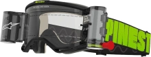Brýle VISION 5 HOLLOW ROLL-OFF WIDE VISION, ALPINESTARS (šedá/žlutá fluo, čiré plexi a roll-off systém) 2025