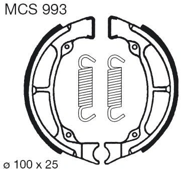 Brzdové čeľuste MCS 993