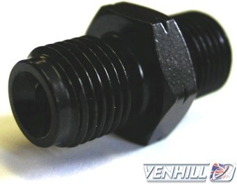 Adaptér (skrutka) Venhill POWERHOSEPLUS 3/70125A/BLACK 10x1.25mm konkávna čierna