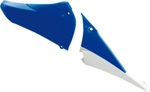 Vrchný diel spojlera chladiča (Yamaha YZ 450 F 10-13), RTECH (modro-biely) M400-084