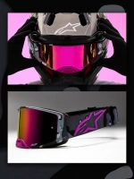 Brýle SUPERTECH limitované edice LONE, ALPINESTARS (fialová camo, zrcadlové růžové plexi) 2026 (3)