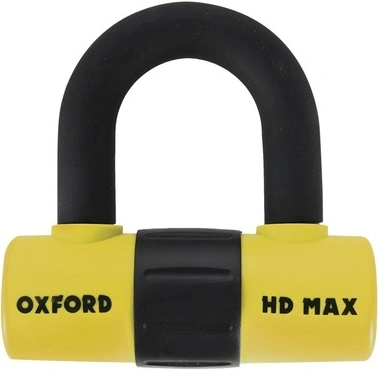 Zámok U profil HD Max, OXFORD (žltý / čierny, priemer čapu 14 mm)