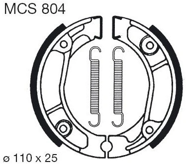 Brzdové čeľuste MCS 804