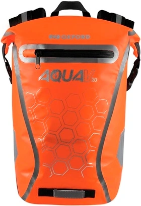 Vodotesný batoh AQUA V20, OXFORD (oranžová, objem 20 L)