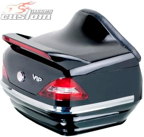 Vrchný kufor na motorku CUSTOMACCES MERCEDES MT0005N čierny