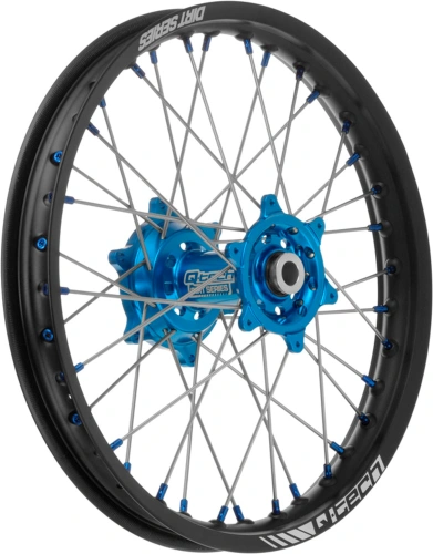 Zadné koleso kompletný (19 "x 1,85") YAMAHA, Q-TECH (čierny ráfik, modrý stred) M341-015