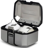 Kompletní sada hliníkových kufrů SHAD TERRA, 55L topcase 36L/47L boční kufry, včetně montážní sady a plotny SHAD Benelli TRK 502 X 2022 - (10)