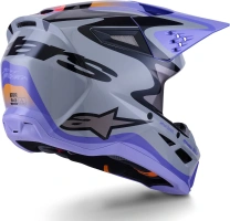 Přilba S-M3 edice JETT LAWRENCE, ALPINESTARS, dětská (šedá/fialová/černá) 2026 (3)