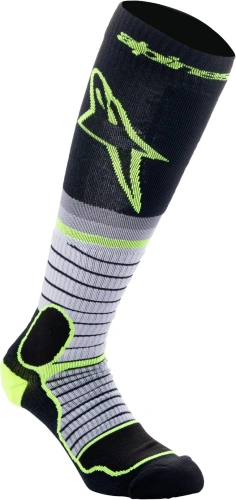 Ponožky MX PRO, ALPINESTARS (černá/žlutá fluo/šedá) 2024