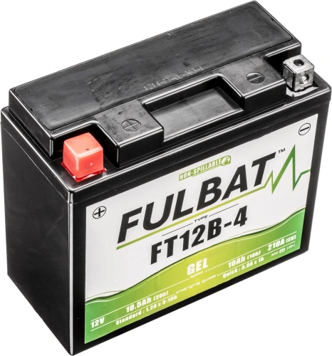 Batéria 12V, FT12B-4 GEL, 12V, 10Ah, 210A, bezúdržbová GEL technológia 150x69x130 FULBAT (aktivovaná vo výrobe) M310-232