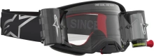 Brýle SUPERTECH FIRMA ROLL-OFF WIDE VISION, ALPINESTARS (černá/stříbrná, čiré plexi a roll-off systém) 2027 (3)