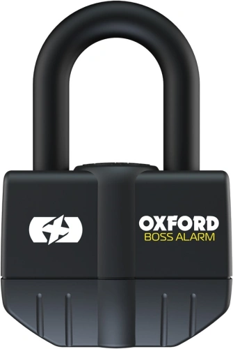 Zámok U profil BIG BOSS ALARM, OXFORD (integrovaný alarm, priemer čapu 16 mm, čierny)