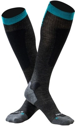 Ponožky SNOWFLAKE - wool, UNDERSHIELD (čierna)