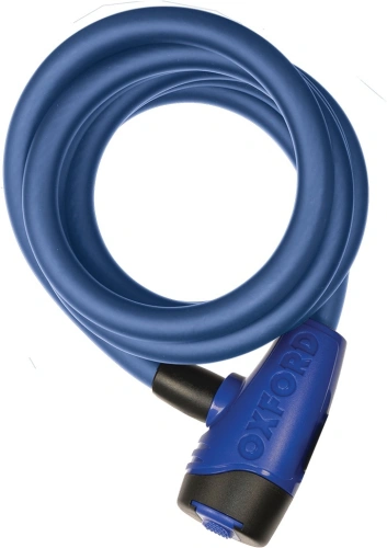 Zámok CABLE12, OXFORD (modrý, priemer lanka 12 mm, dĺžka 1,8 m)