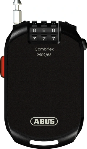 Lankový zámok ABUS 2502/85 C / SB COMBIFLEX s 3 číselným kódom - čierna