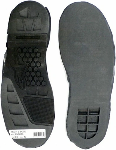 Podrážky pre topánky TECH8, ALPINESTARS - Taliansko (čierne, pár)
