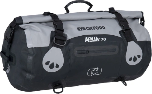 Vodotesný vak Aqua T-70 Roll Bag, OXFORD (sivý / čierny, objem 70 l)