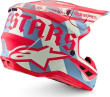 Přilba SUPERTECH S-M7 limitovaná edice BEAST COAST, ALPINESTARS (šedá/černá/oranžová) 2026 (3)