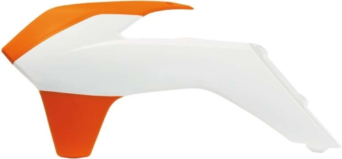 Spoilery chladiča KTM, RTECH (bielo-oranžové, pár) M400-497