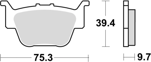 Brzdové doštičky, BRAKING (sinterová zmes CM44) 2 ks v balení M501-261