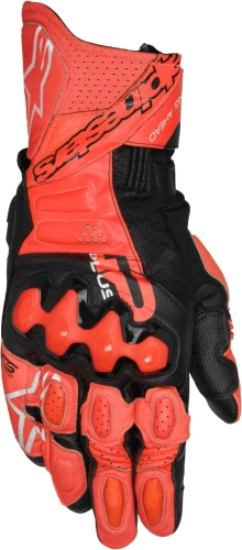 Rukavice GP PLUS R V3, ALPINESTARS (červená/červená fluo/černá) 2026