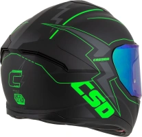Prilba Integral GT 2.1 Flash, CASSIDA (čierna matná/zelená fluo/tmavo šedá) plexi s prípravou pre Pinlock (7)