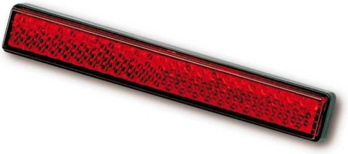 Odrazka so skrutkou M5 - červená, 100x13mm, homologizácia "E"