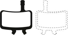 Brzdové doštičky pre systémy AVID, FULL STOP (sinterovaná zmes) sada 2 ks