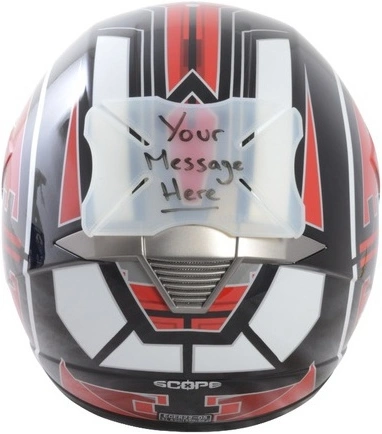 Chránič prilby OXFORD Helmet Bumper Message - číry