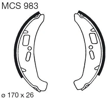 Brzdové čeľuste MCS 983