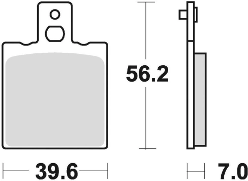 Brzdové doštičky, BRAKING (semi-metalická zmes SM1) 2 ks v balení M501-100