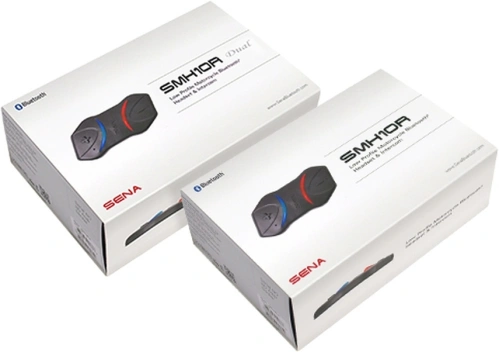 Double set Sena SMH10R Bluetooth komunikátor (dosah 0,9 km) sada pre 2 prilby