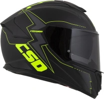Prilba Integral GT 2.1 Flash, CASSIDA (čierna matná/žltá fluo/tmavo šedá) plexi s prípravou pre Pinlock (4)