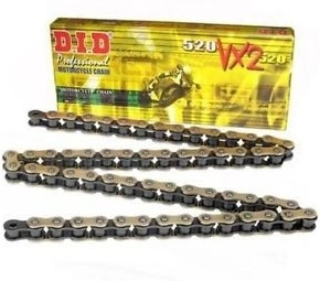 VX séria X-Krúžková reťaz DID Chain 520VX3 118 L Zlatá/Čierna