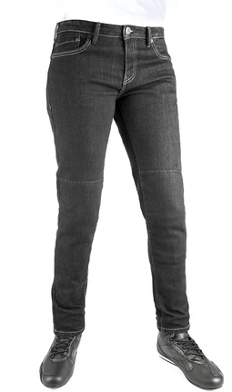 SKRÁTENÉ nohavice Original Approved Jeans Slim fit, OXFORD, dámske (čierna)